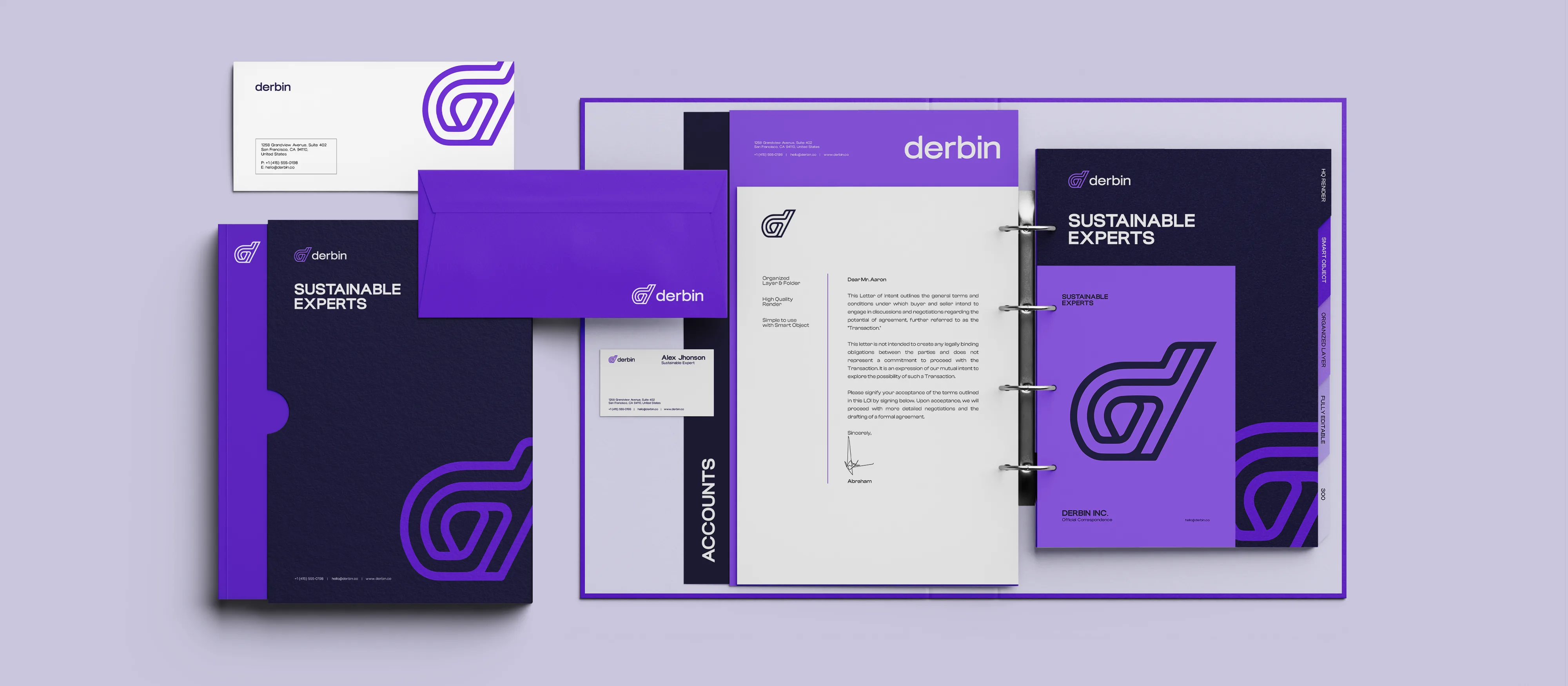 Professional business collateral design, including stationery, brochures, and marketing materials, a key service from Collab Design.