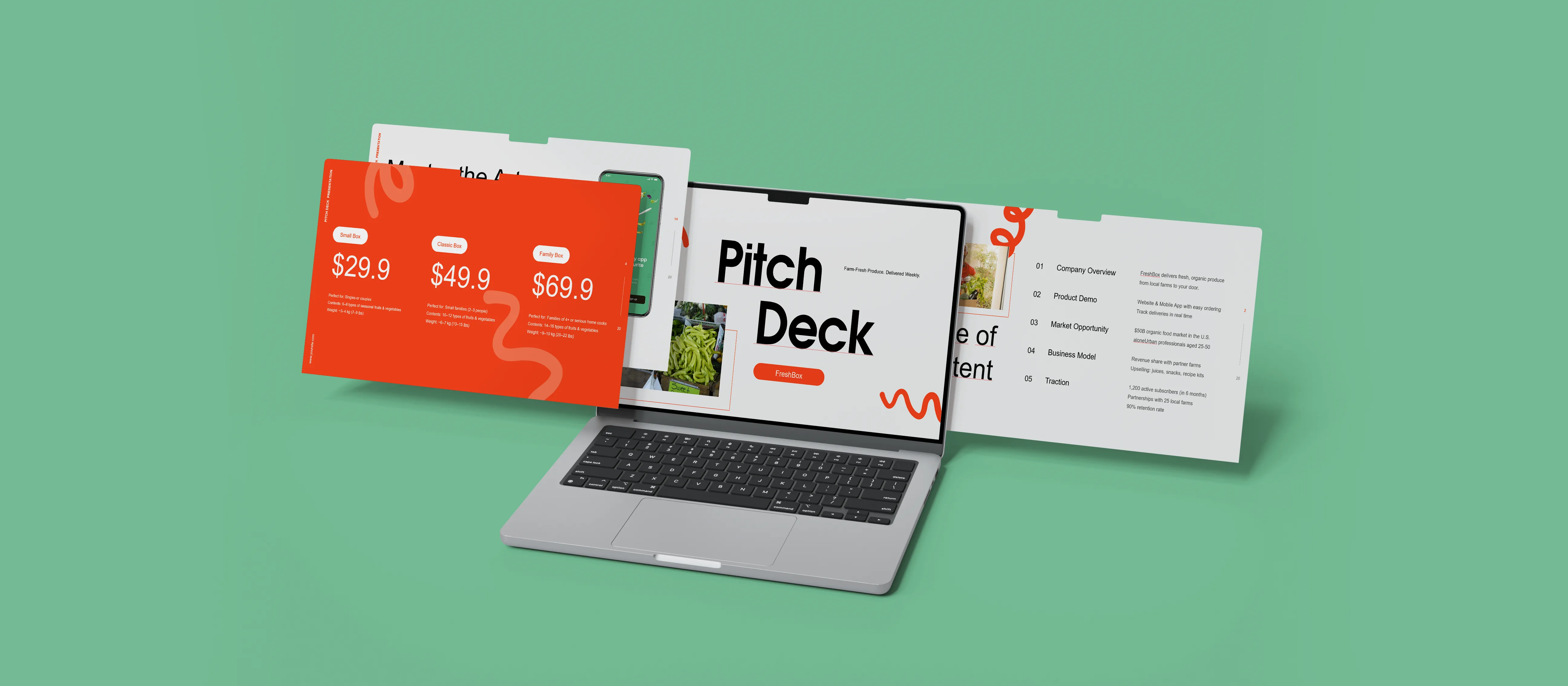 Image related to pitch deck, showcasing design work by Collab Design.